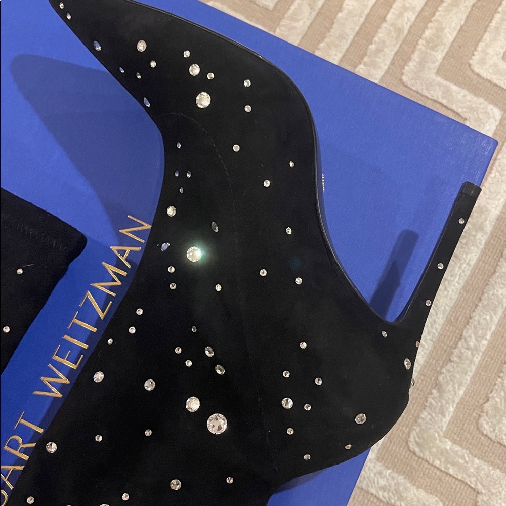 NEW! STUART WEITZMAN RHINESTONE BOOTIES - Picture 5 of 11